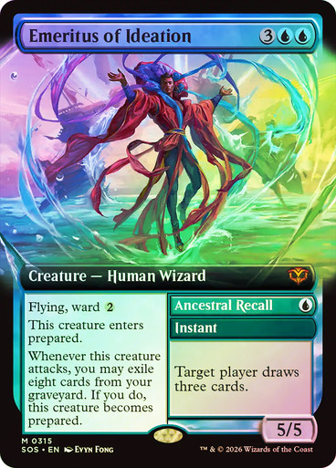 Emeritus of Ideation // Ancestral Recall | Secrets of Strixhaven