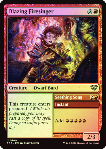 Blazing Firesinger // Seething Song | Secrets of Strixhaven | Star