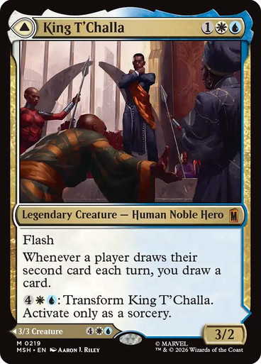 ティ・チャラ王 MTG King T'Challa Black Panther King T'Challa // Black Panther, Hope Enduring | Marvel Super