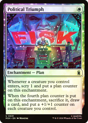 political cards mtg Commander Deck (Political Puppets) Mint / near mint condition trading card Political Triumph | Marvel Super