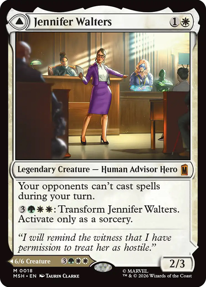 foil ジェニファー・ウォルターズ MTG Jennifer Walters // The Sensational She-Hulk - Marvel Super