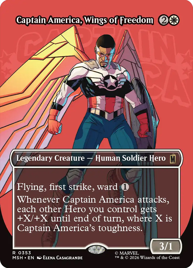 captain america card mtg Commander Deck EDH Deck America, First Avenger 100 Magic Moonveil Games attach up to one target Equipment you control to Captain America. Captain America, Super-Soldier Marvel
