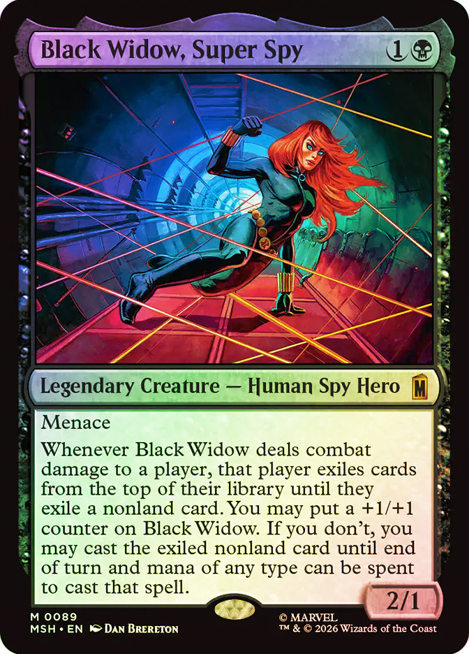 MTG マジックザギャザリング　スーパースパイブラック・ウィドウ foil MTG FOIL Black Widow, Super Spy - Marvel Super Heroes #089 | eBay