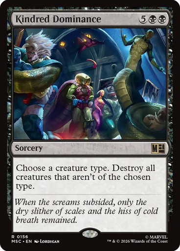 kindred mtg card type Summons [Commander 2017]  TokenMTG Destroy all creatures that arent of the chosen type Kindred Discovery #0069 holo from
