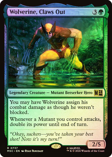 best cards for wolverine mtg Secret Lair x Marvel's and heal all damage on him.) Wolverine, Best There Is Commander