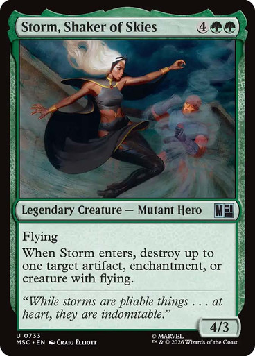 storm mtg cards marvel Secret Lair x Marvel's Foil Edition : Toys & Games the next instant or sorcery spell you cast this turn has storm Storm, Shaker of Skies |
