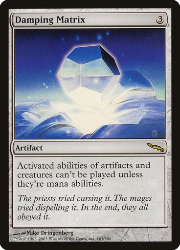 【MTG、brg鑑定品】Mana Matrix DampingMatrix__24027.