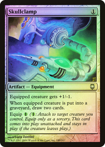 頭蓋骨締め　foil skull clamp Foil Skullclamp Darksteel Magic the Gathering mtg x1 | eBay