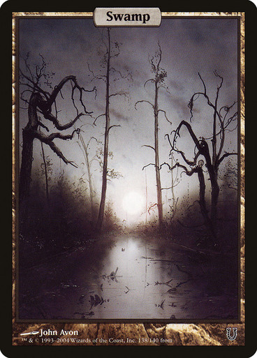 MTG 沼 SWAMP [SLP] JOHN AVON Foil Swamp__53982.1651504963.386.