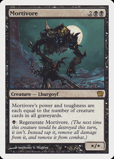mtg power and toughness equal to cards in graveyard Mortivore | 9th Edition