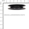 2101096SM - PULLEY 4.500OD 0.375 Briggs and Stratton Original Part - Image 3