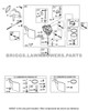 Parts lookup 11 HP Briggs and Stratton Carburetor 695501 OEM diagram