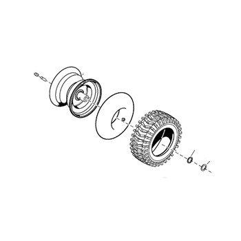 1735356YP - WHEEL & TIRE ASSY RH Briggs and Stratton