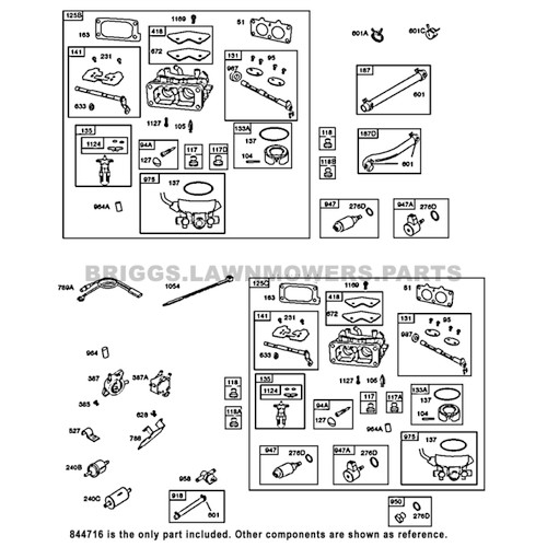 Briggs and stratton carburetor parts diagram