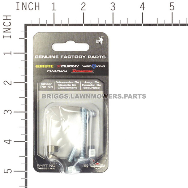 742551KMA - SHEAR PIN KIT Briggs and Stratton Original Part - Image 3