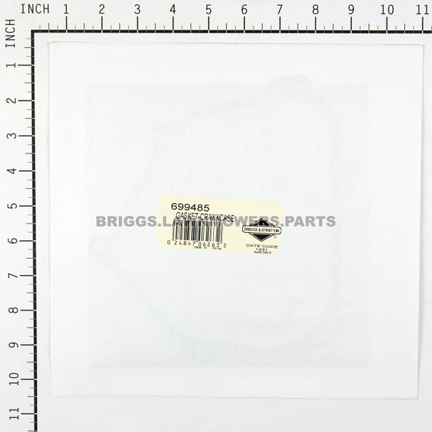 699485 - GASKET-CRANKCASE Briggs and Stratton Original Part - Image 3
