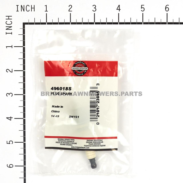 496018S - PLUG-SPARK Briggs and Stratton Original Part - Image 3