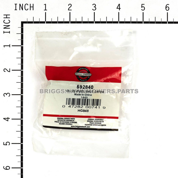 592840 - VALVE-FUEL SHUT OFF(M Briggs and Stratton Original Part - Image 3