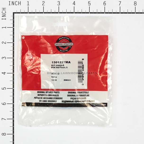 1501227MA - KIT SHEAR PIN-NOTOOLS Briggs and Stratton Original Part - Image 3