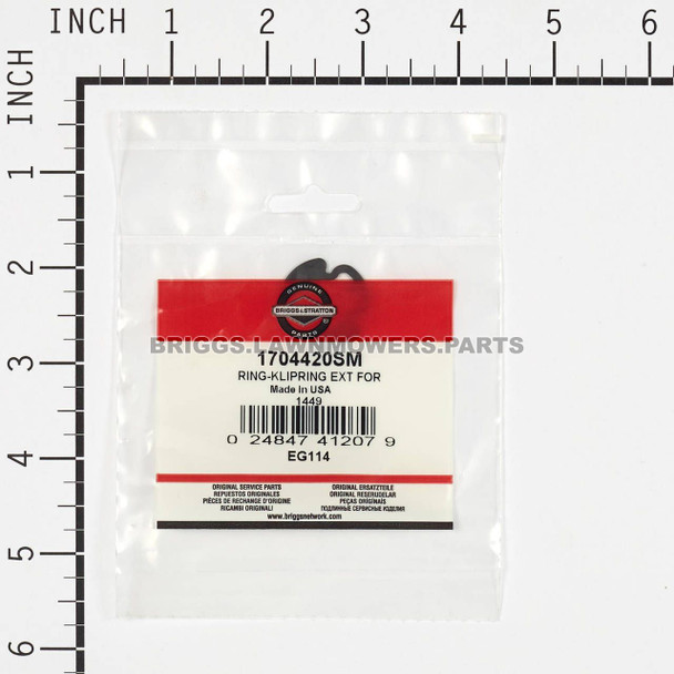 1704420SM - RING-KLIPRING EXT FOR Briggs and Stratton Original Part - Image 3