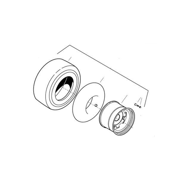 1732324SM - WHEEL&TIRE ASMY HUNTE Briggs and Stratton