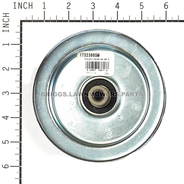1732360SM - PULLEY-IDLER 04.00 OD Briggs and Stratton Original Part - Image 2