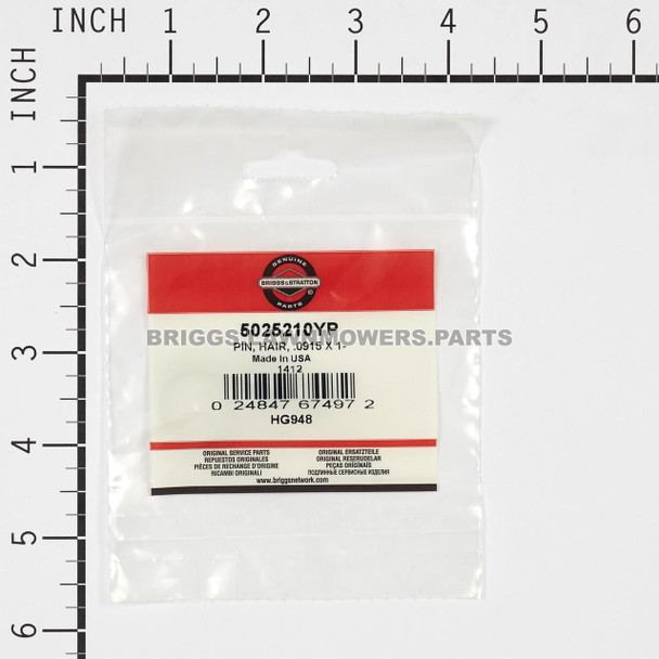 5025210YP - PIN HAIR .0915 X 1-7/8 Briggs and Stratton Original Part - Image 3