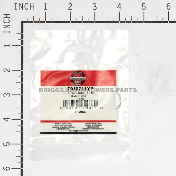 7010211YP - KEY WOODRUFF #9 Briggs and Stratton Original Part - Image 3