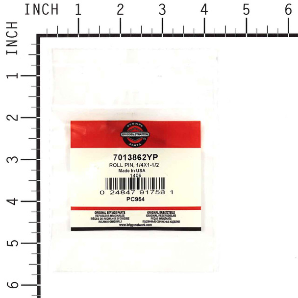 7013862YP - ROLL PIN 1/4X1-1/2 Briggs and Stratton Original Part