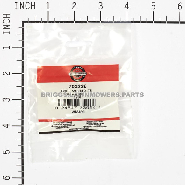 703225 - BOLT 5/16-18 X .75 Briggs and Stratton Original Part - Image 3