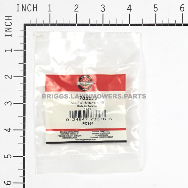 703228 - SCREW 5/16-18 X .75 Briggs and Stratton Original Part - Image 3