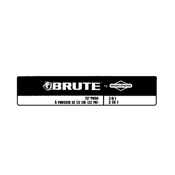 7102071YP - DECAL BRUTE LOGO Briggs and Stratton Original Part