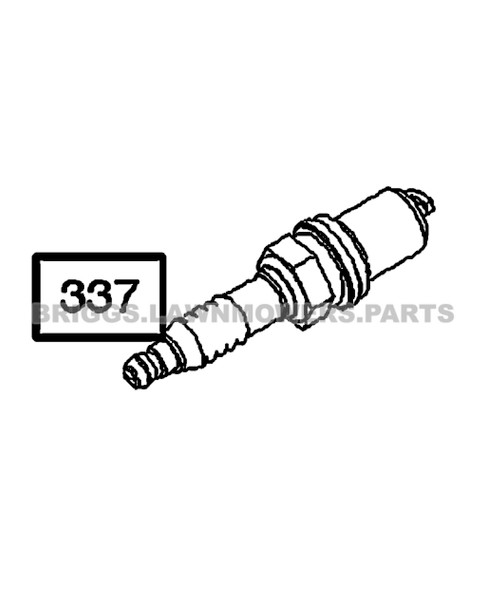 Parts lookup Briggs and Stratton 500E Spark Plug 692051 diagram