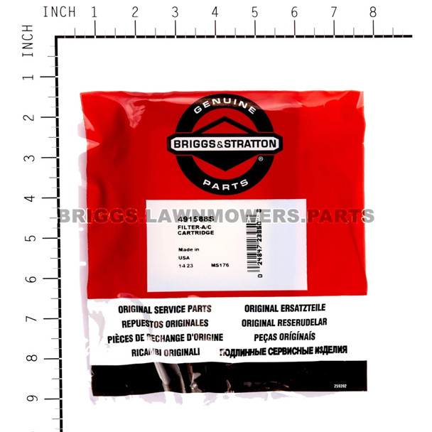 Briggs and Stratton Air Filter 491588S OEM
