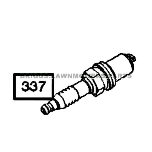 Parts lookup Briggs and Stratton Spark Plug 692051 OEM diagram