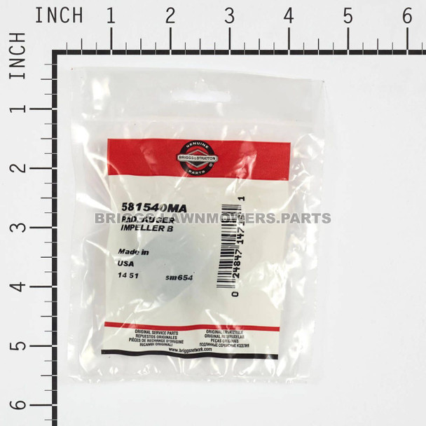 581540MA - PAD AUGER IMPELLER B Briggs and Stratton Original Part - Image 3