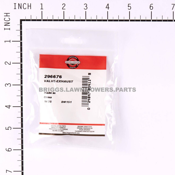 296676 - VALVE-EXHAUST Briggs and Stratton Original Part - Image 3