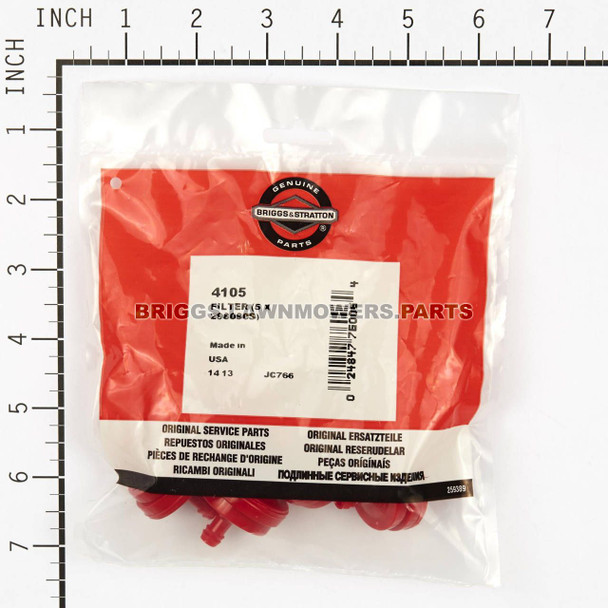 4105 - FUEL-FILTER (5 X 298090S) Briggs and Stratton Original Part - Image 3