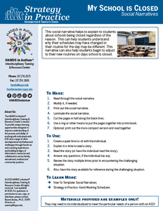 Strategy in Practice: School is Closed Social Narratives