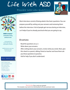 Life With ASD – Preparing for an Interview Life With ASD – Preparing for an Interview