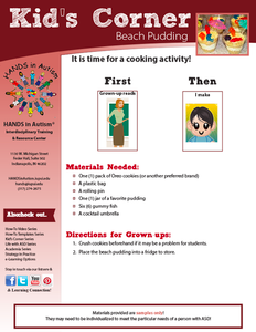 Kid’s Corner – Beach Pudding Kid’s Corner – Beach Pudding