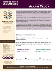 Independent Living Essentials – How to Set Up an Alarm Clock