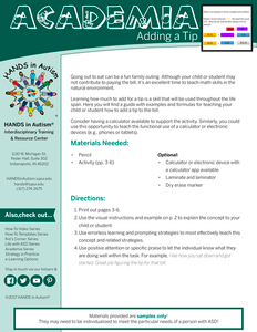 Academia – Calculating a Tip Academia – Calculating a Tip