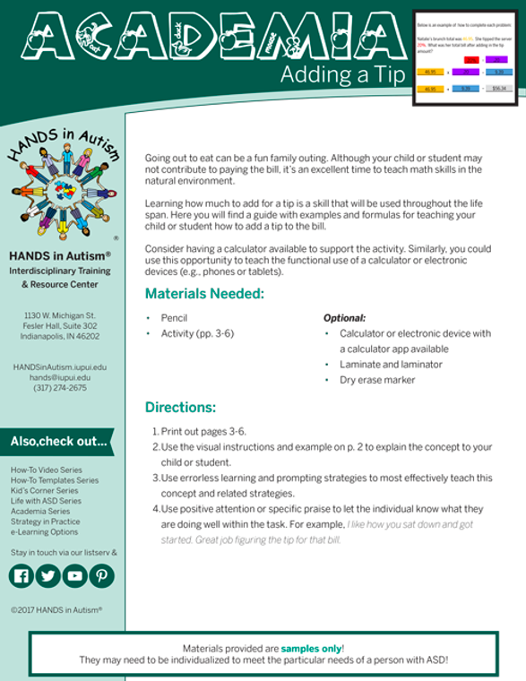 Academia – Calculating a Tip Academia – Calculating a Tip