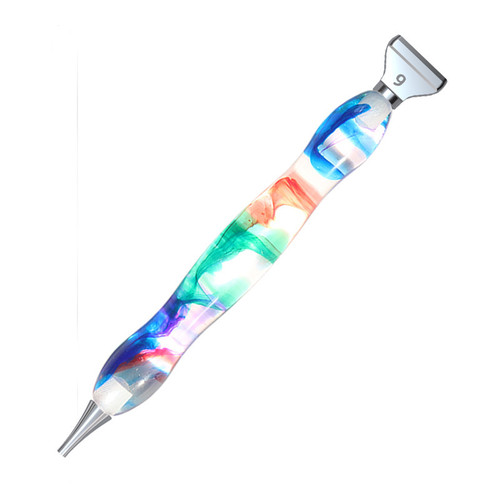 Rainbow swirls metal point diamond painting pen