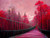 Red Bridge diamond painting