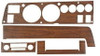 Woodgrain Dash 70 B Body w/Standard Radio & w/AC 4 Piece Kit