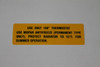 Antifreeze Decal 65-69 Warm Climate
