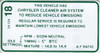 Decal Emissions 69 440+6 AT & 70 340-4V AT/MT Before 1-1-70 & 70 440+6 AT/MT Before 1-1-70 #3412418