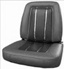 Front Bucket Seat Covers 1964 Valiant Signet NOS Dark Brown/Metallic Fawn w/Silver Tinsel Welt